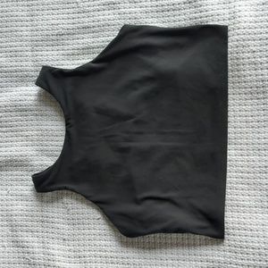 Black Athleta Conscious Crop Bra, Medium